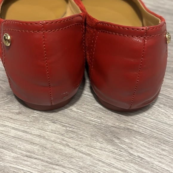 COACH CHELSEA CHERRY RED BALLET FLATS - Picture 3 of 5